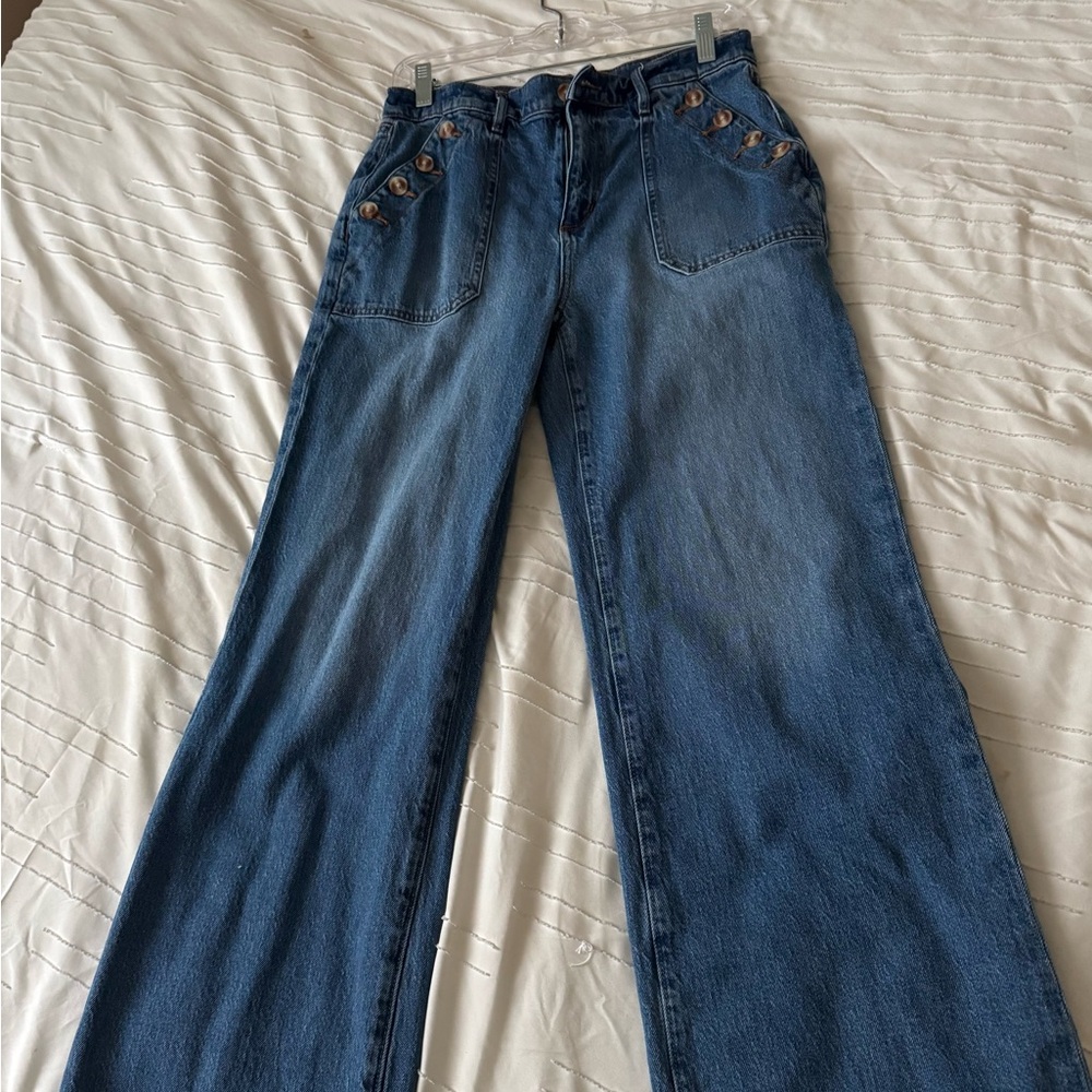 LOFT Blue Flare & Wide Leg Women's Jeans